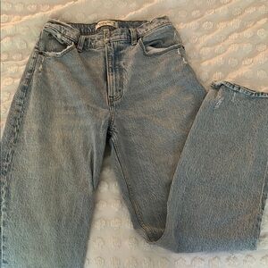 Abercrombie & Fitch The 90s Straight Ultra High Rise Curve Love